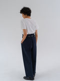 TYPE PANTS cotton trousers navy
