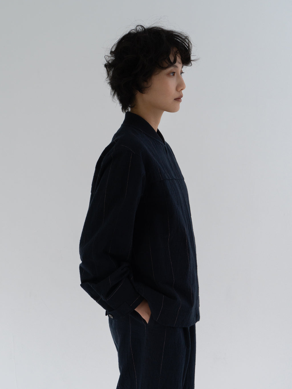 Rice basic cotton blouson