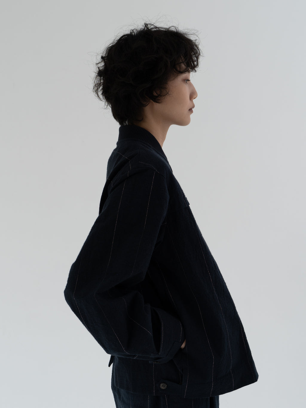 Rice basic cotton blouson