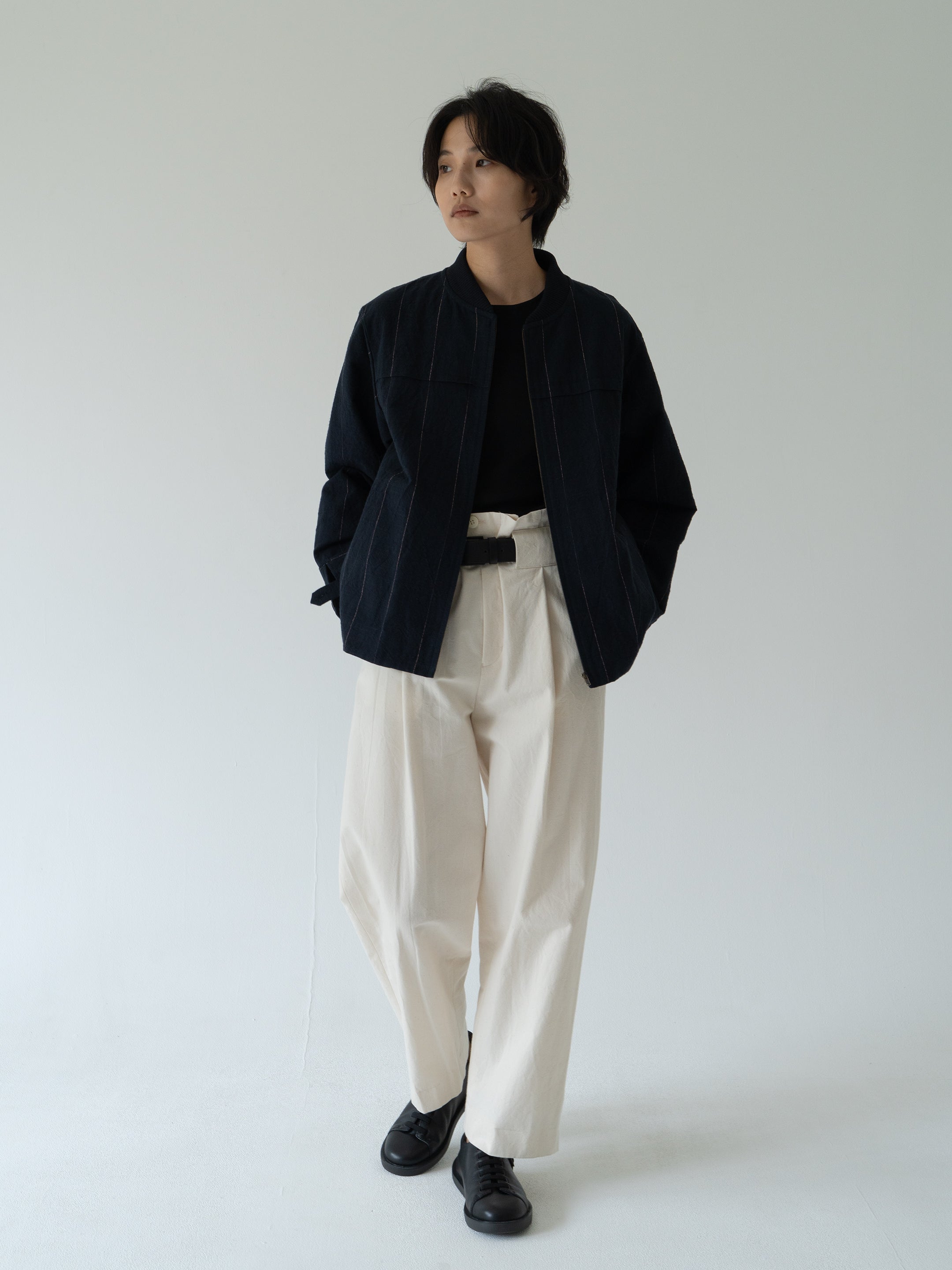 Rice basic cotton blouson