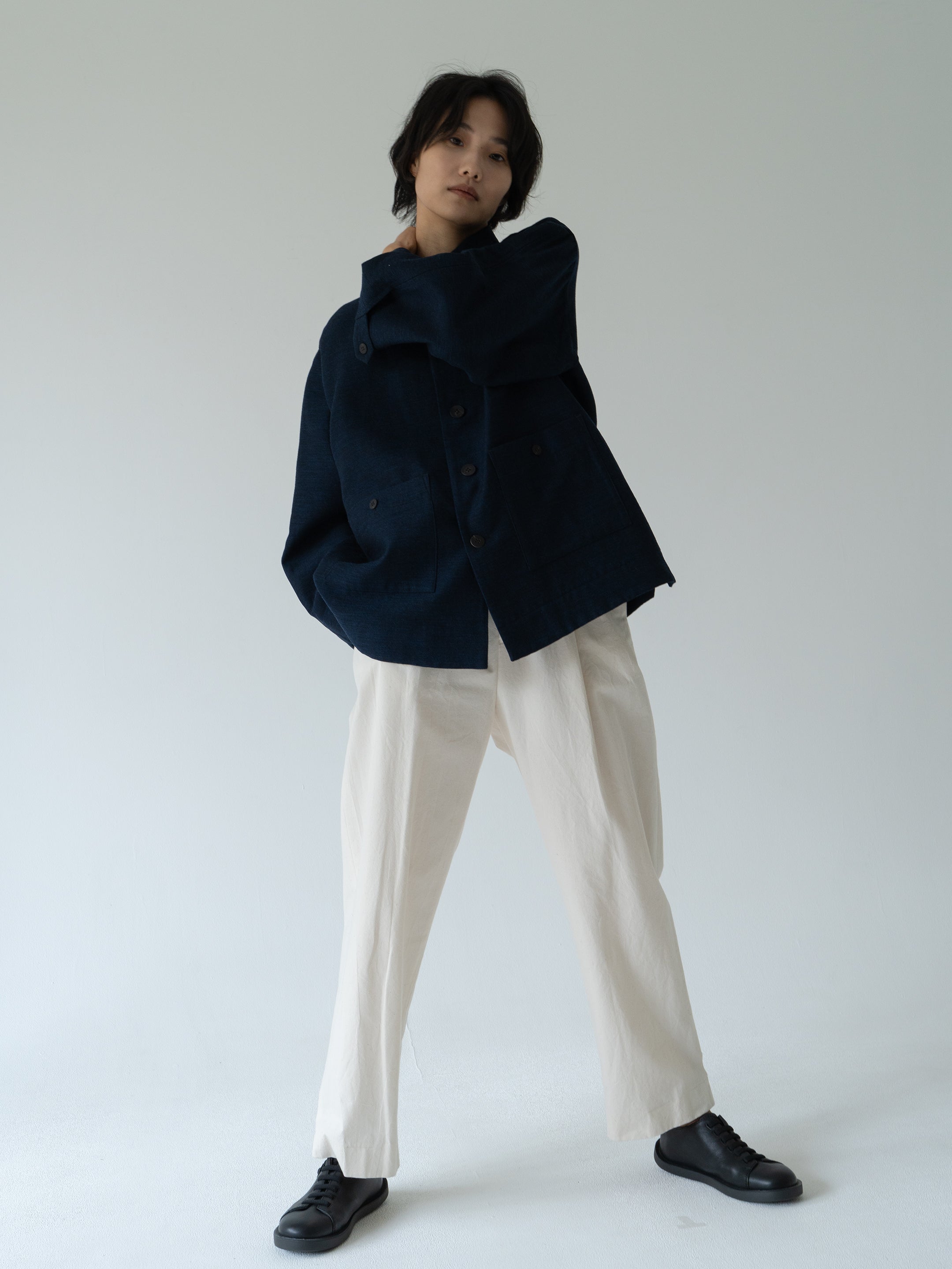 Ind id wool silk jacket