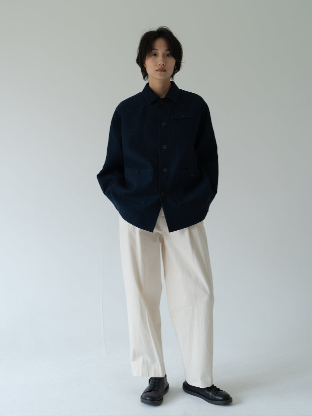 Ind id wool silk jacket