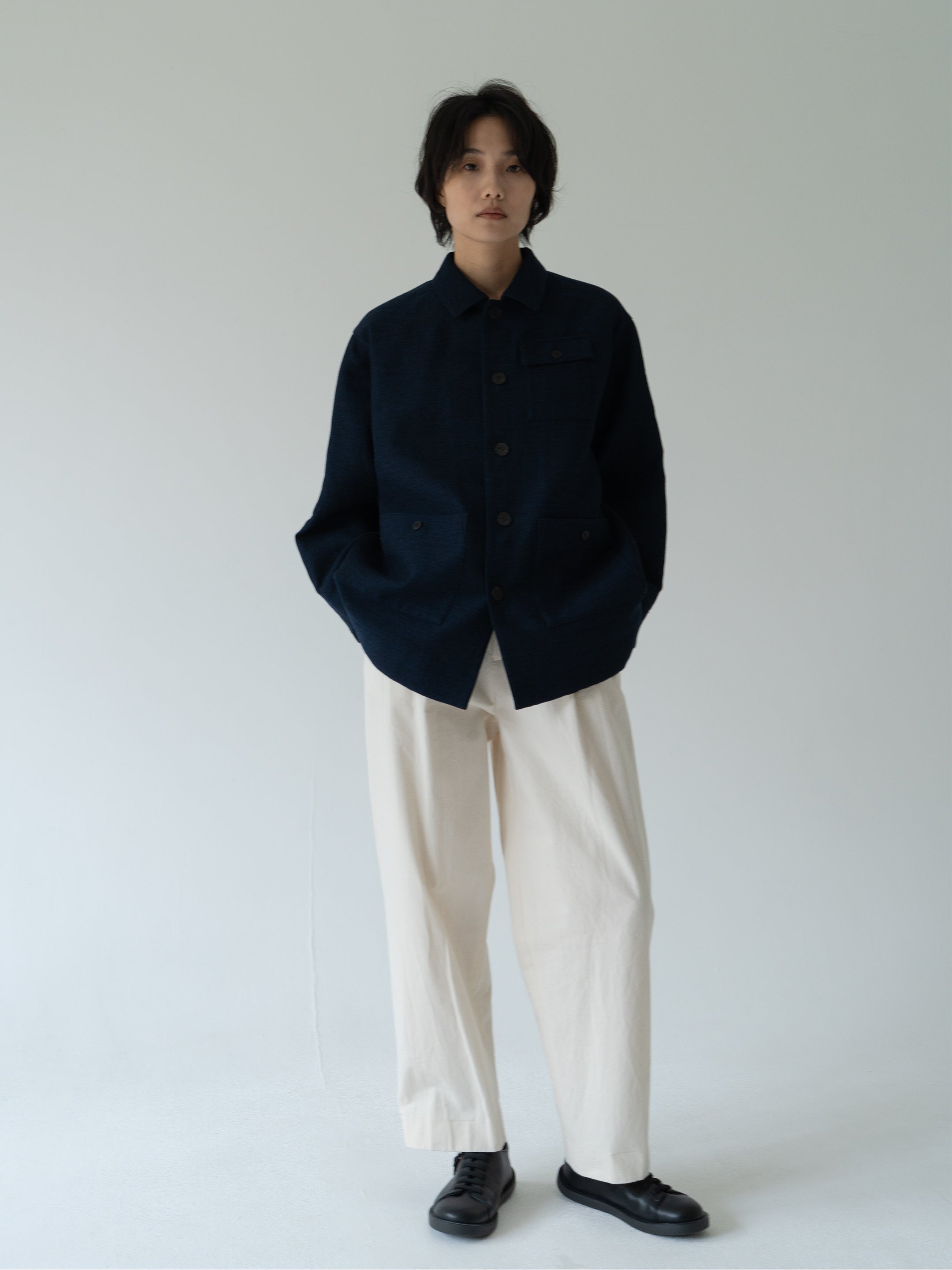Ind id wool silk jacket