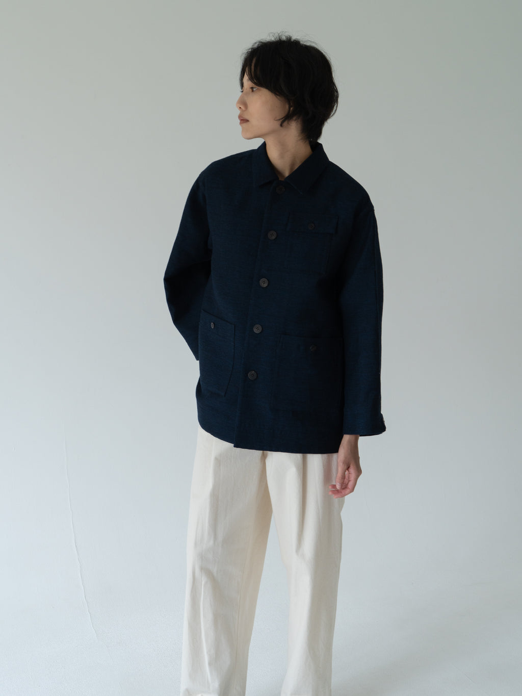 Ind id wool silk jacket