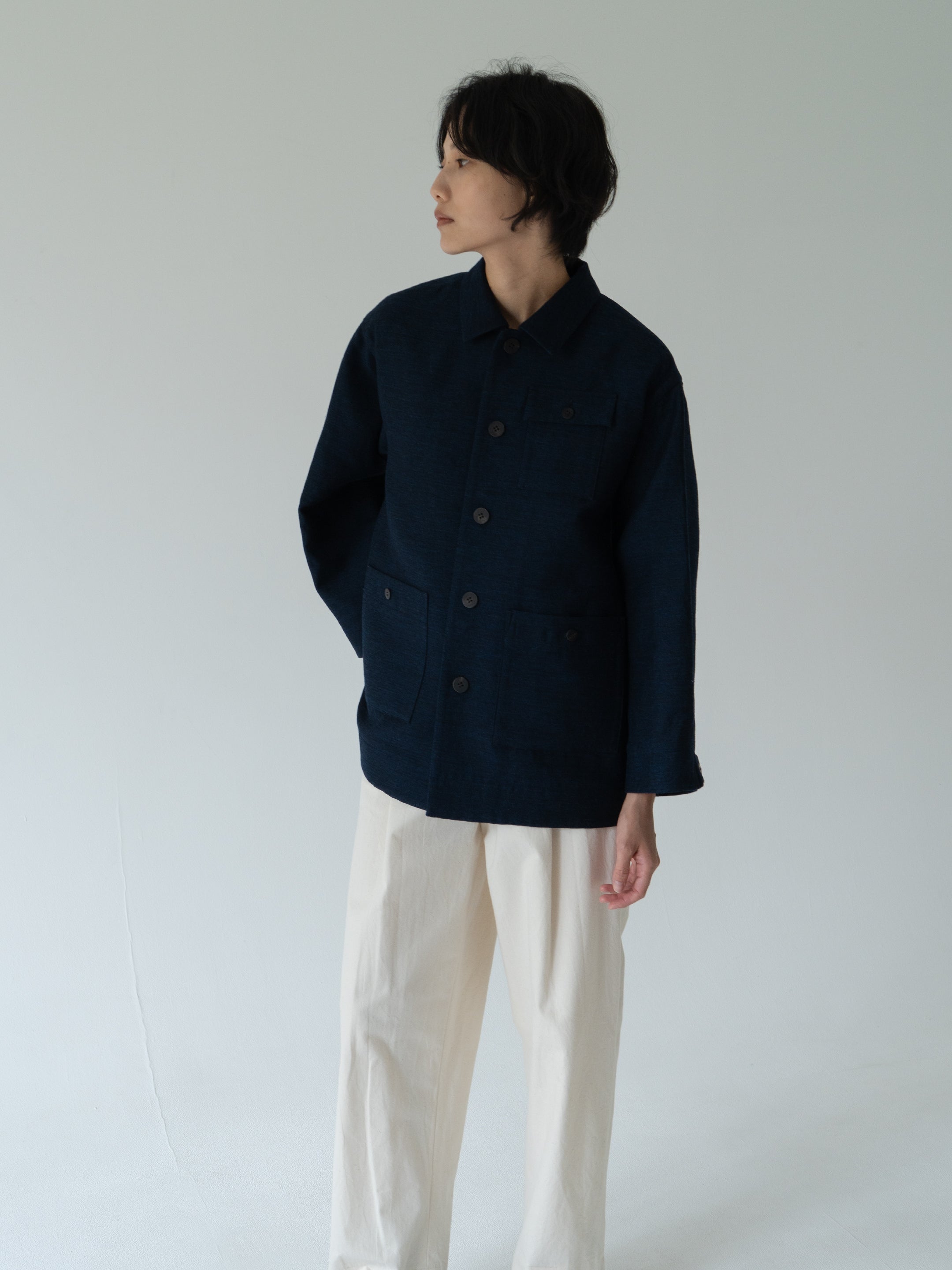 Ind id wool silk jacket