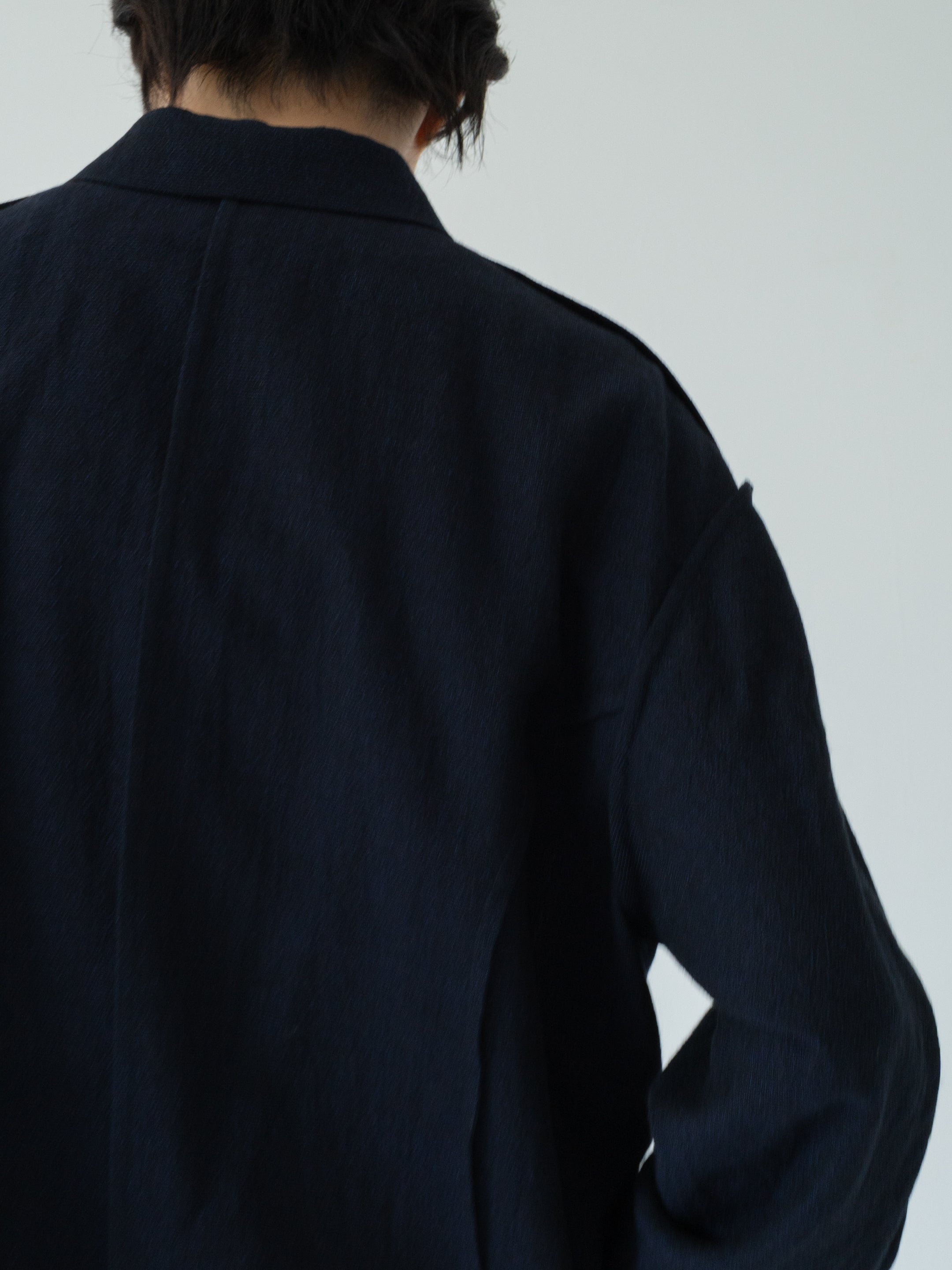 asura wool linen blouson