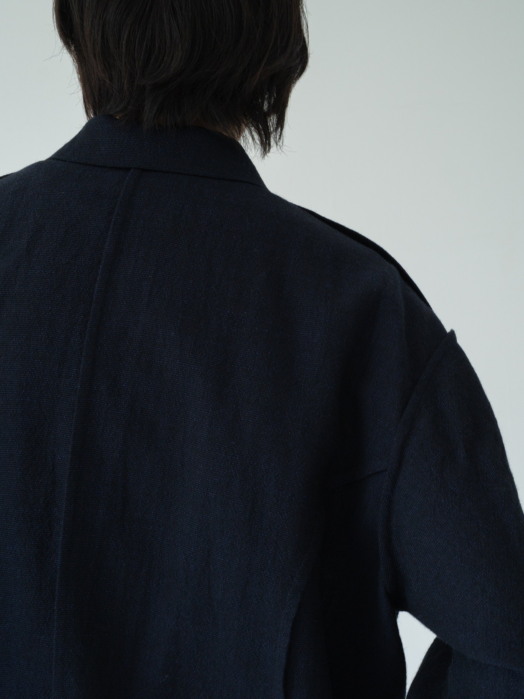 asura wool linen blouson