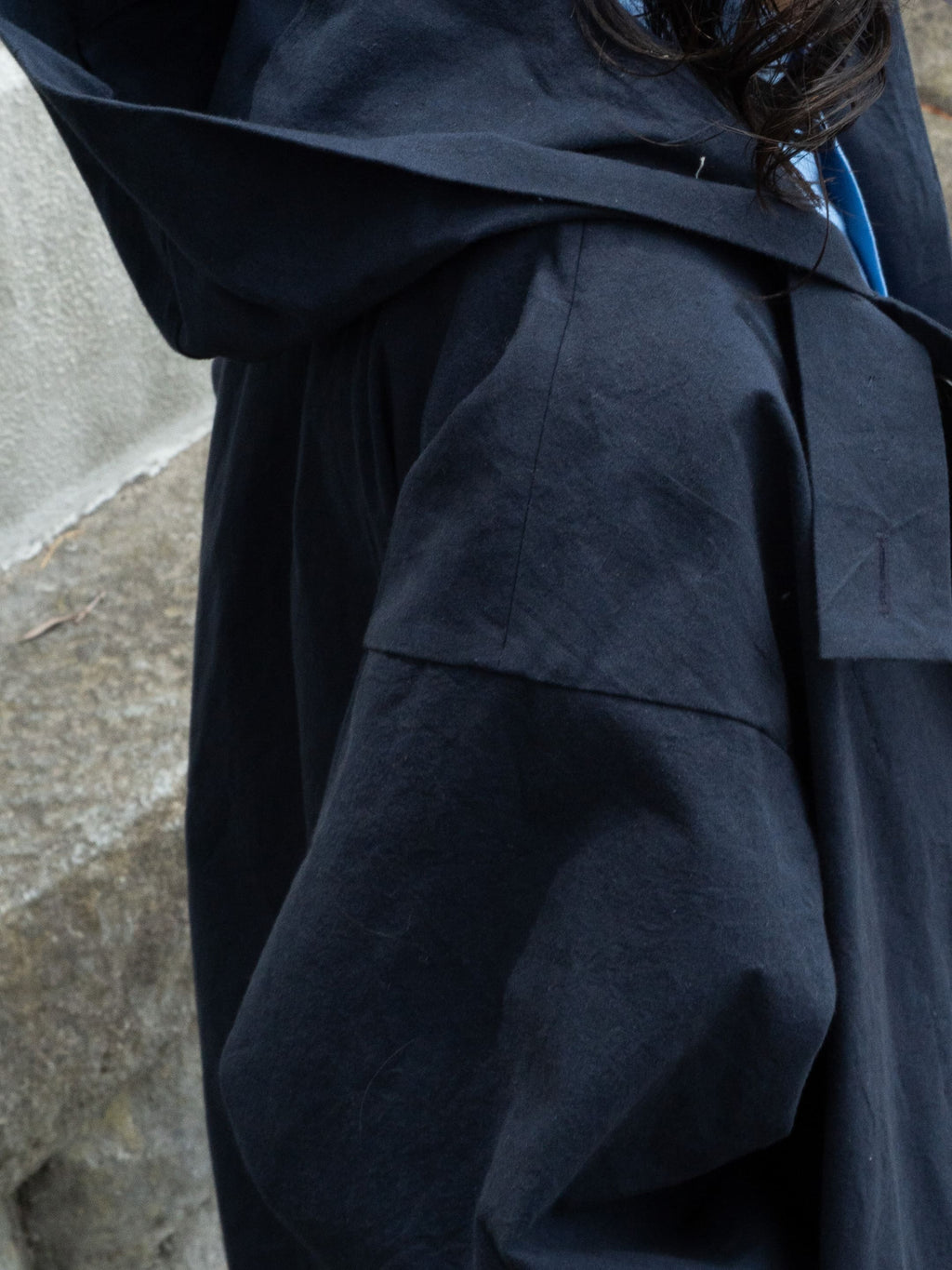 TYPE COAT cotton coat navy