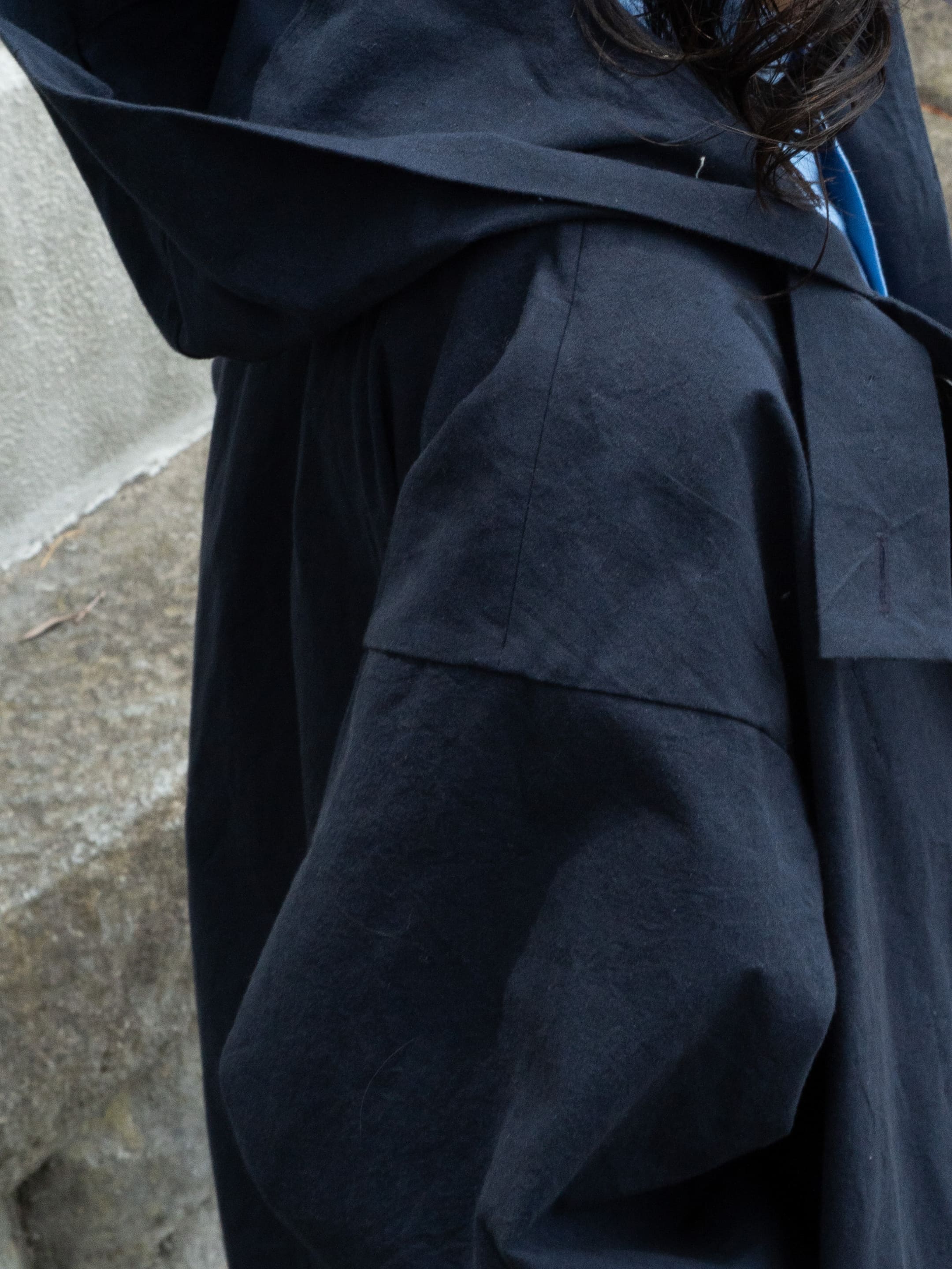 TYPE COAT cotton coat navy