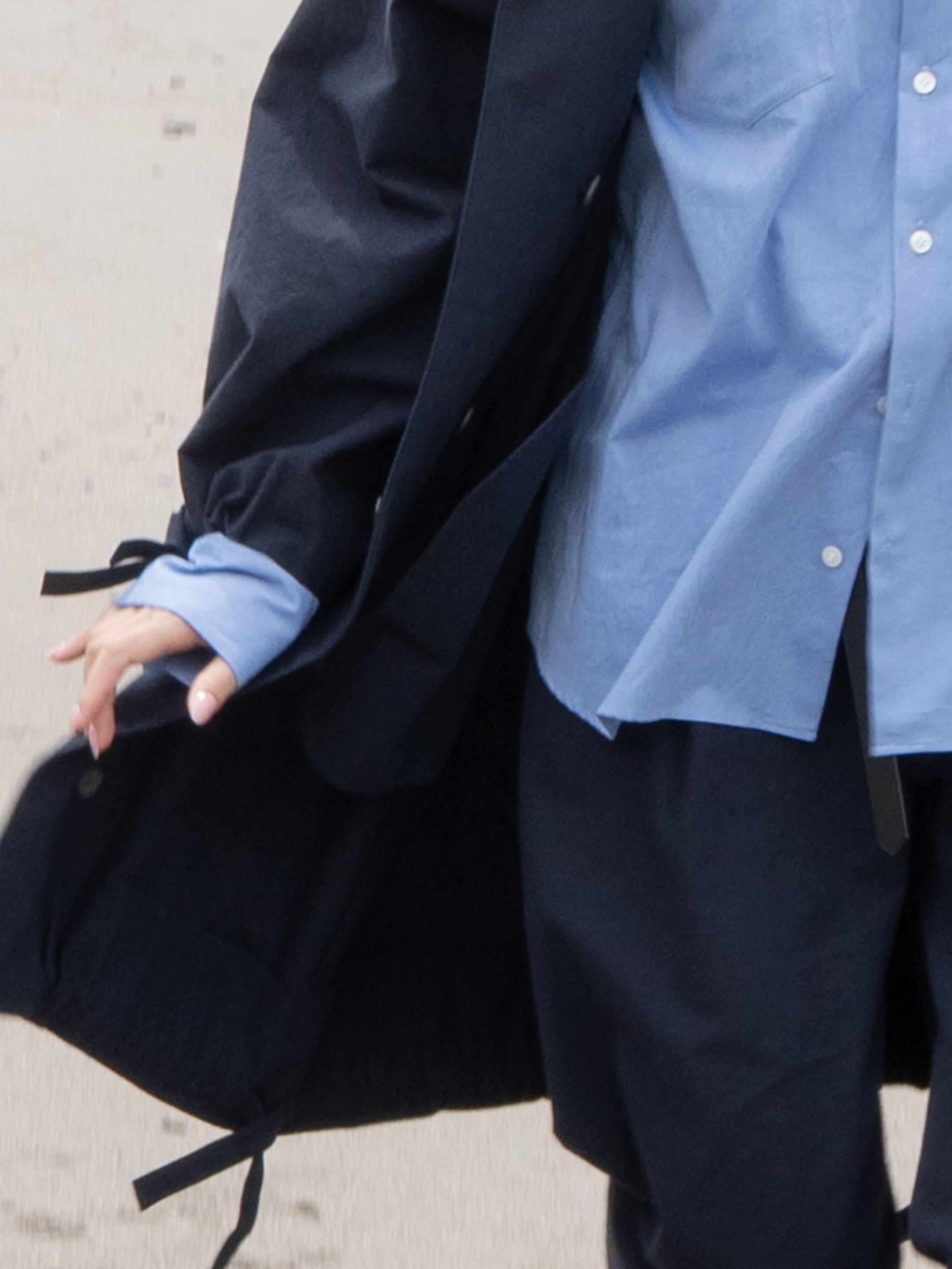 TYPE COAT cotton coat navy
