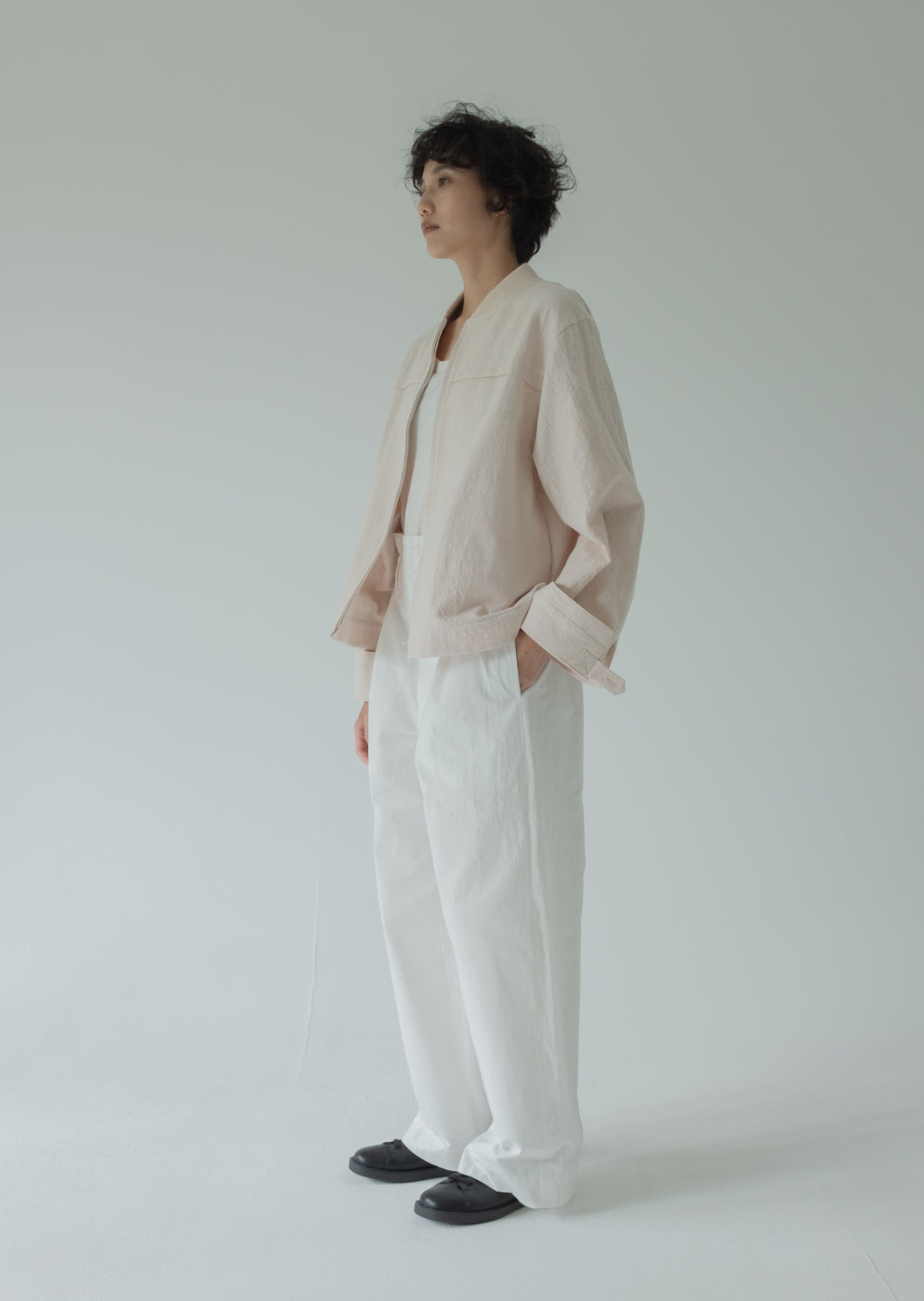 Rice basic cotton blouson