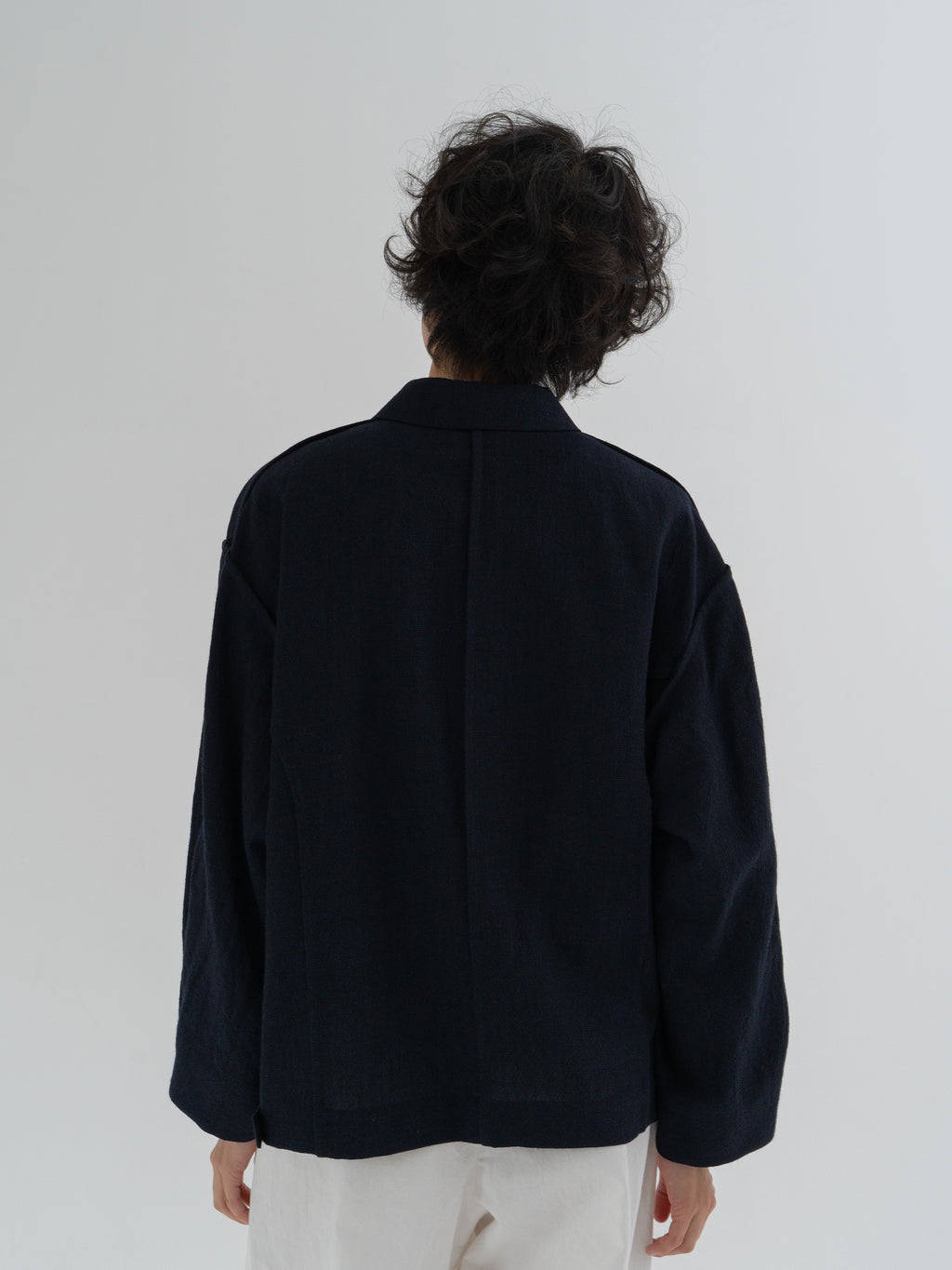 asura wool linen blouson