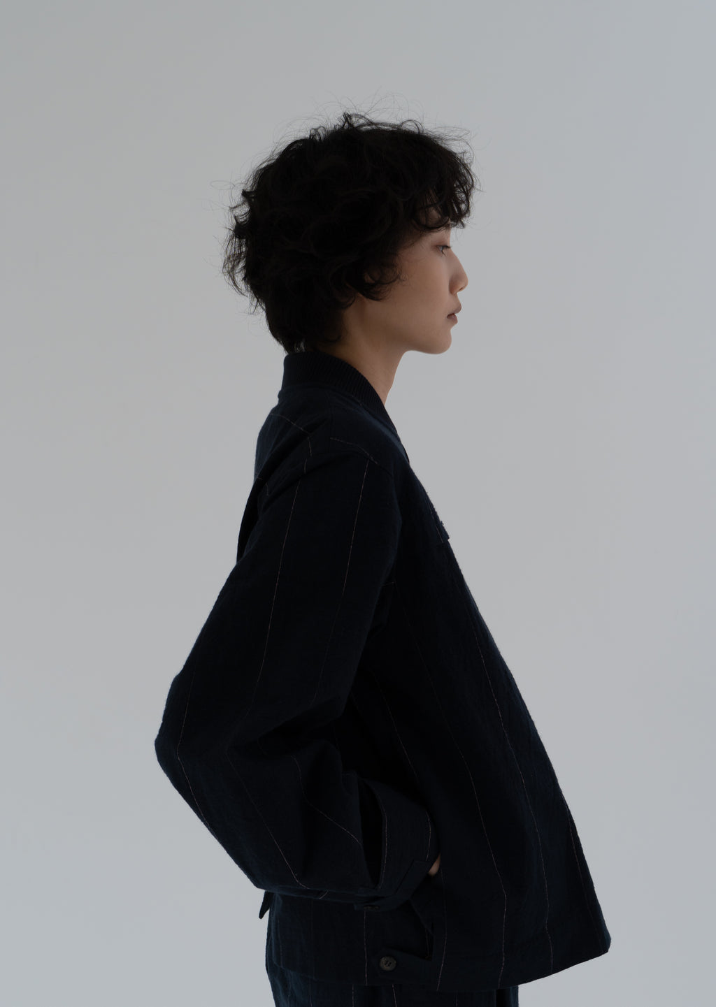 Rice basic cotton blouson