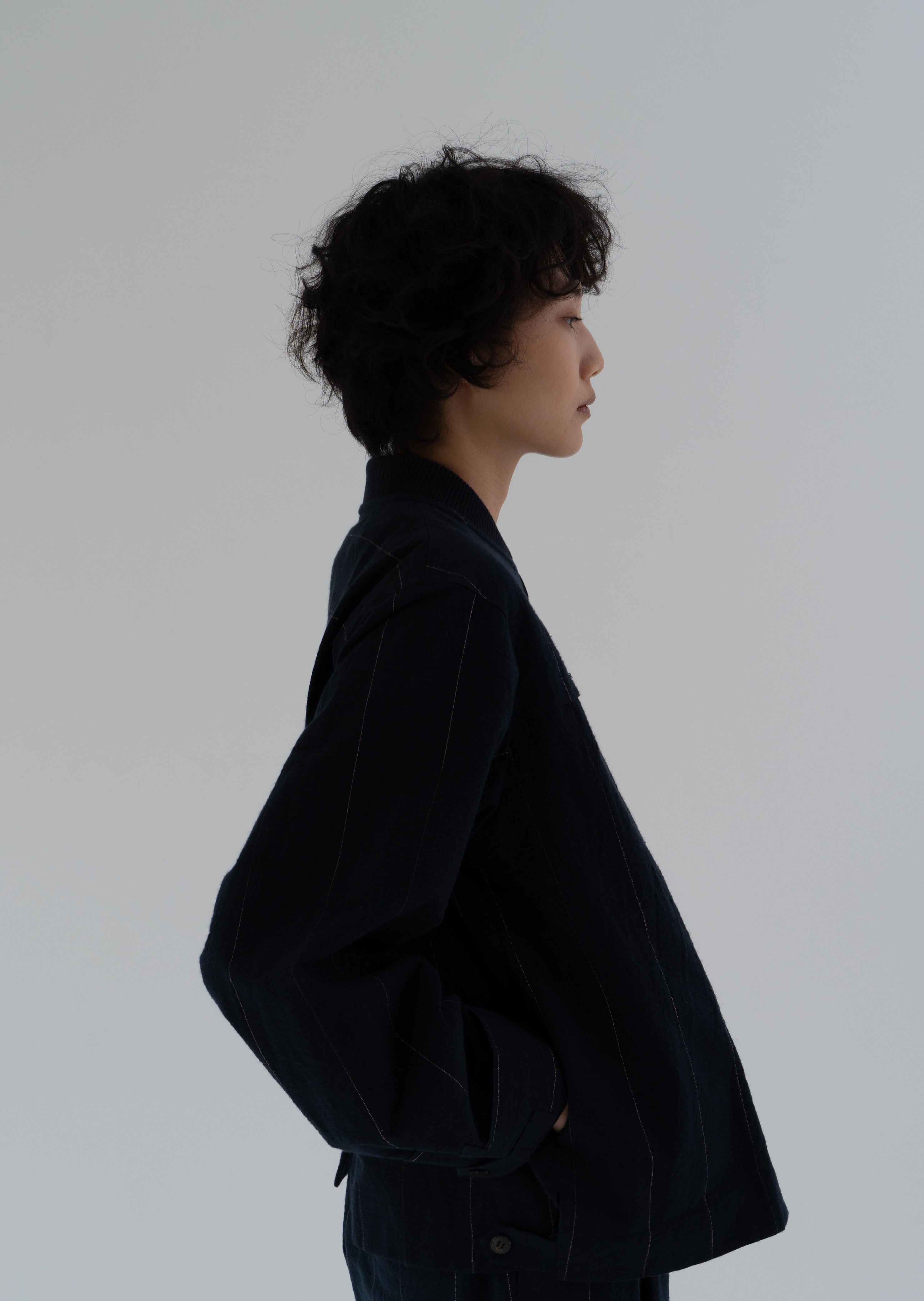 Rice basic cotton blouson