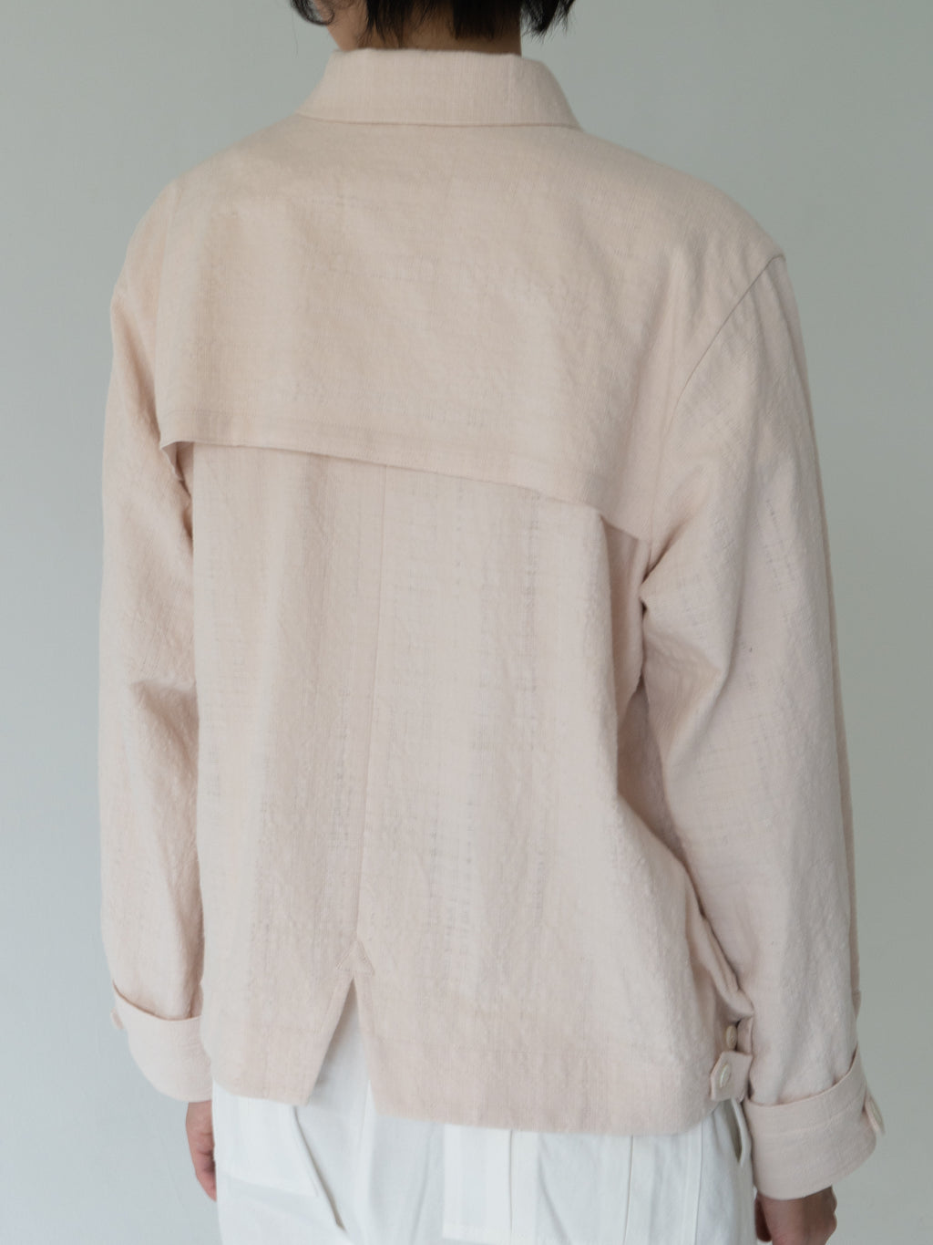 Ear swing top cotton blouson